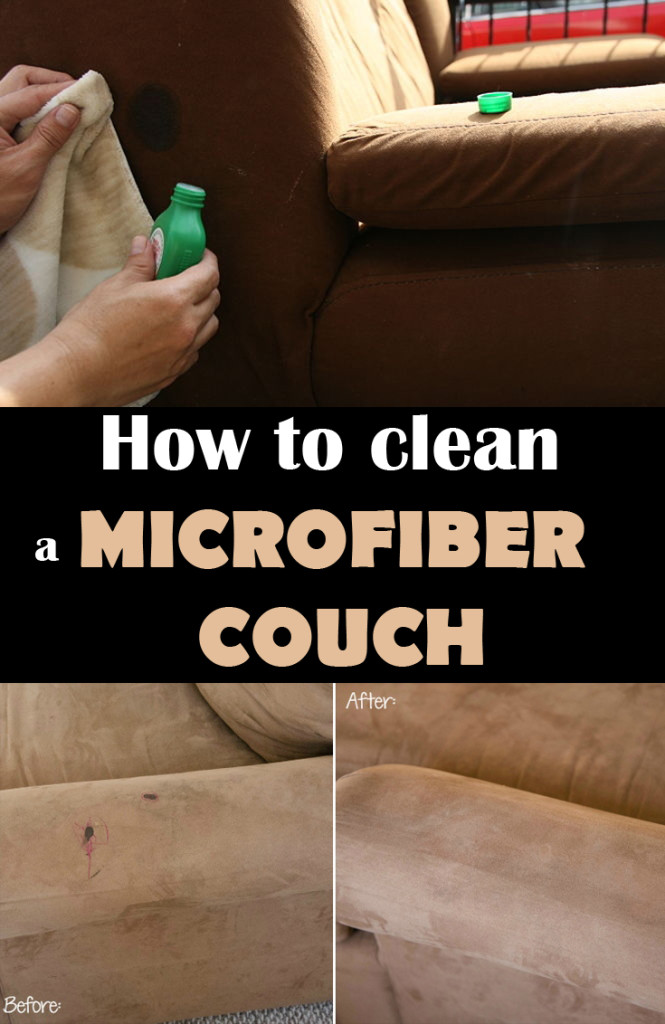 How to clean a microfiber couch