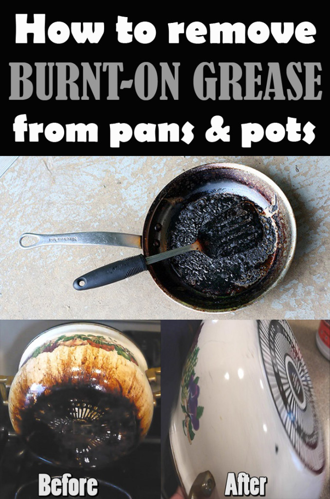 How to remove burnton grease from pans and pots (VIDEO