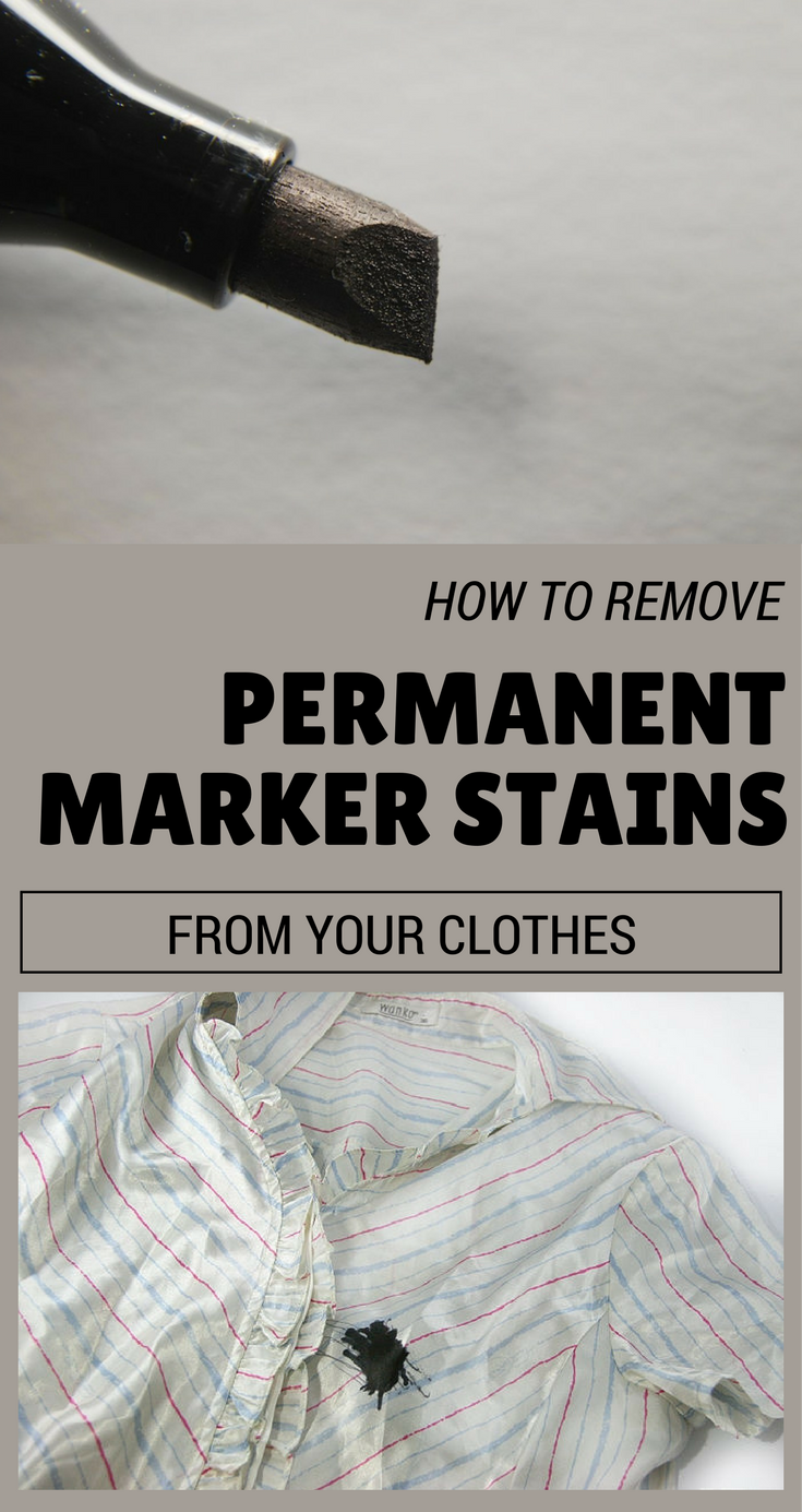 how to remove marker from clothes