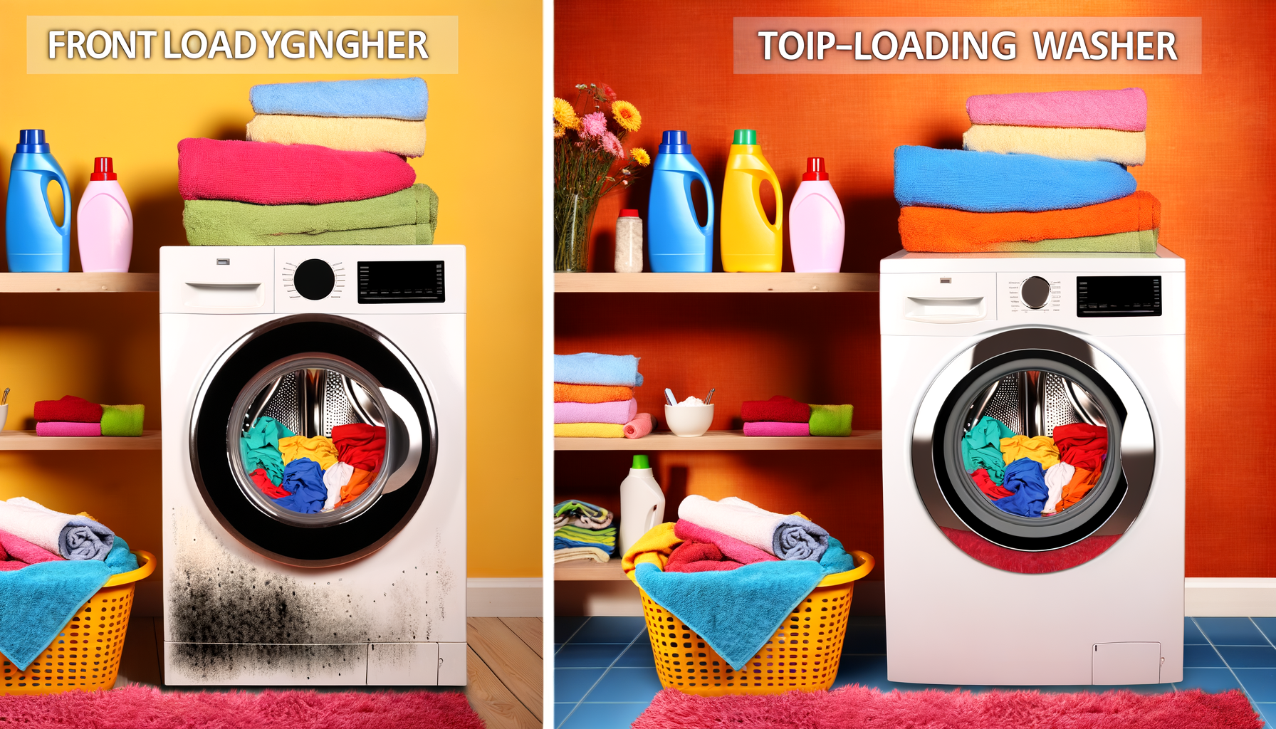 Front-Loading vs. Top-Loading Washing Machines: Mold Susceptibility Explored